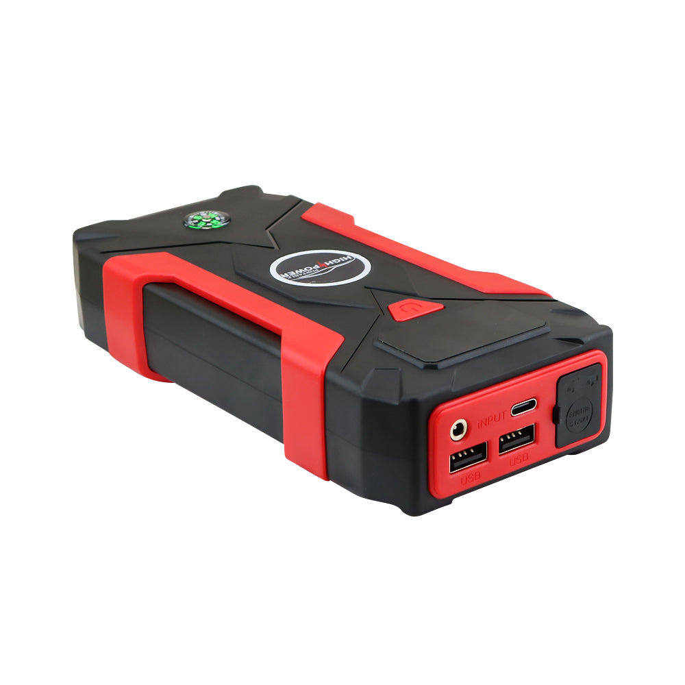 Car jump starter USB ports charging mobile devices