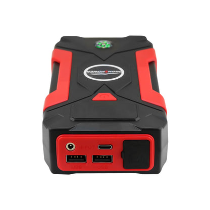 Top view showing smart compass feature on car jump starter