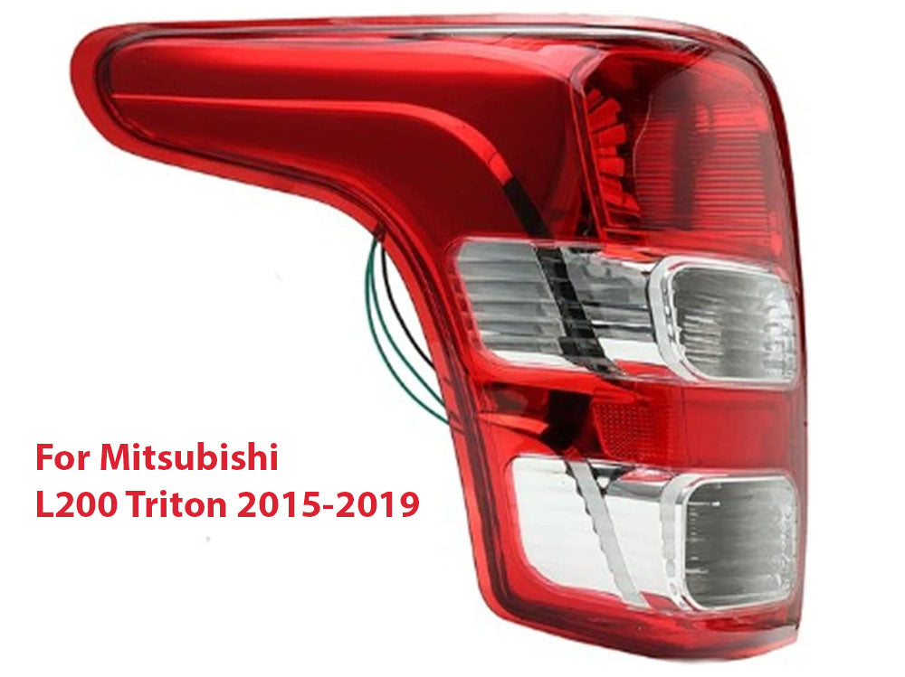 Clear surface finish detail on Mitsubishi L200 Triton tail light