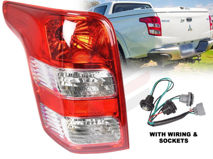 Rear left side view of Mitsubishi L200 Triton tail light