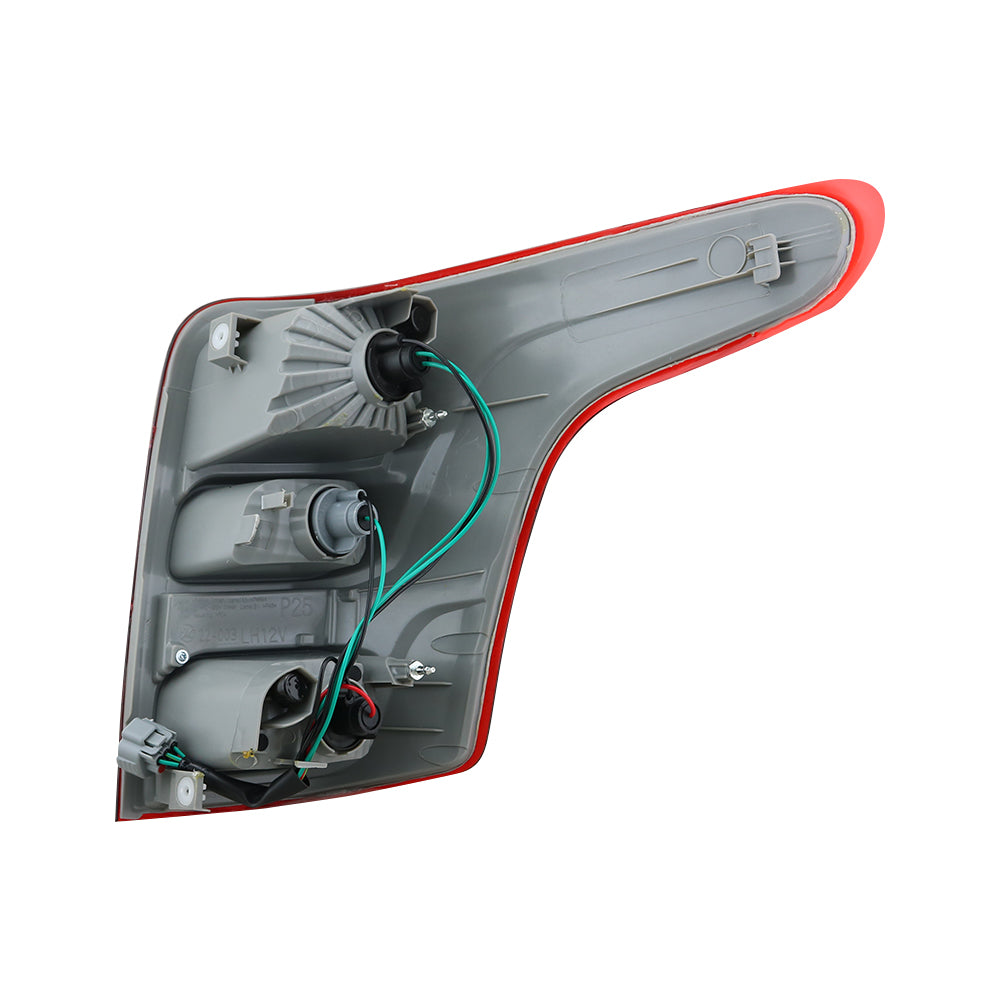 Side angle of Mitsubishi L200 Triton tail light showing shape