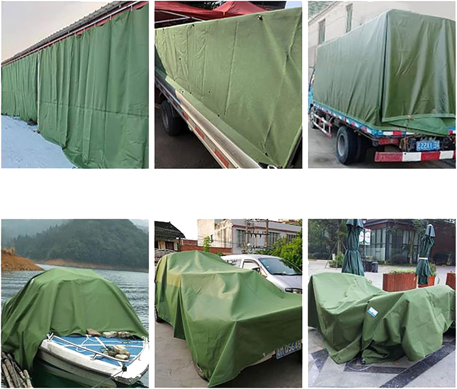 Heavy duty tarpaulin tarp with anti-rust buttonholes close up