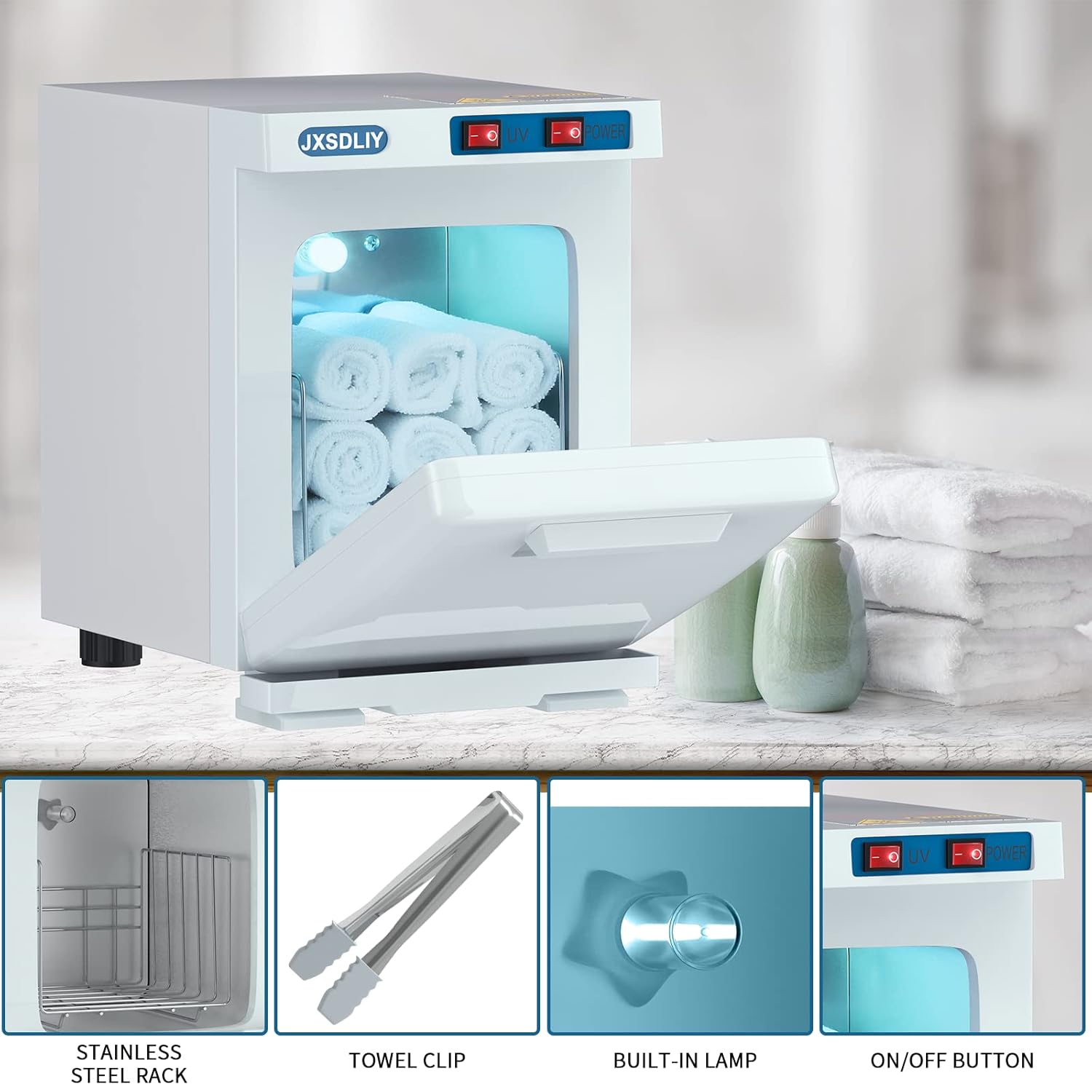 Towel warmer heating facial towels evenly in NZ spa