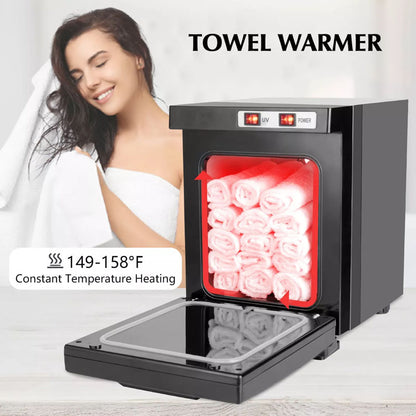 Towel warmer steriliser used for warming massage stones
