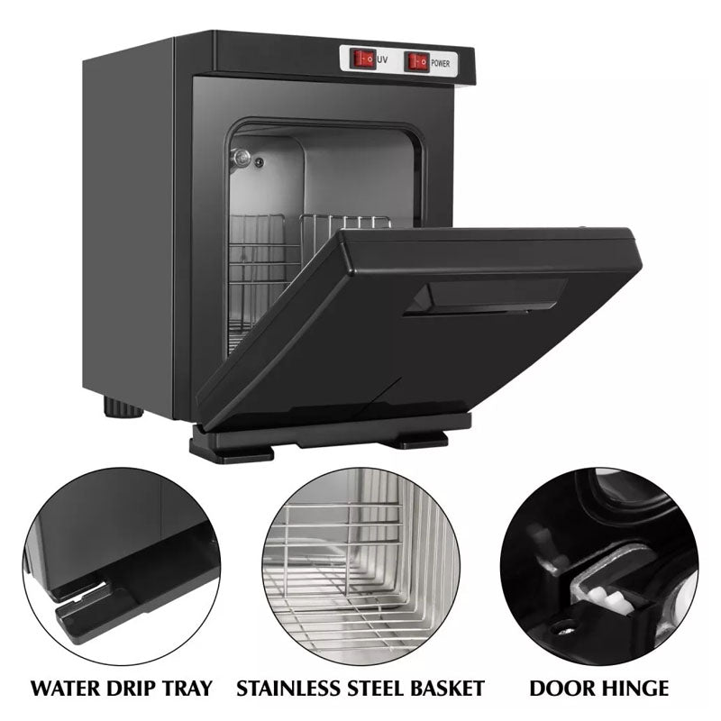 Top view of towel warmer steriliser showing internal space