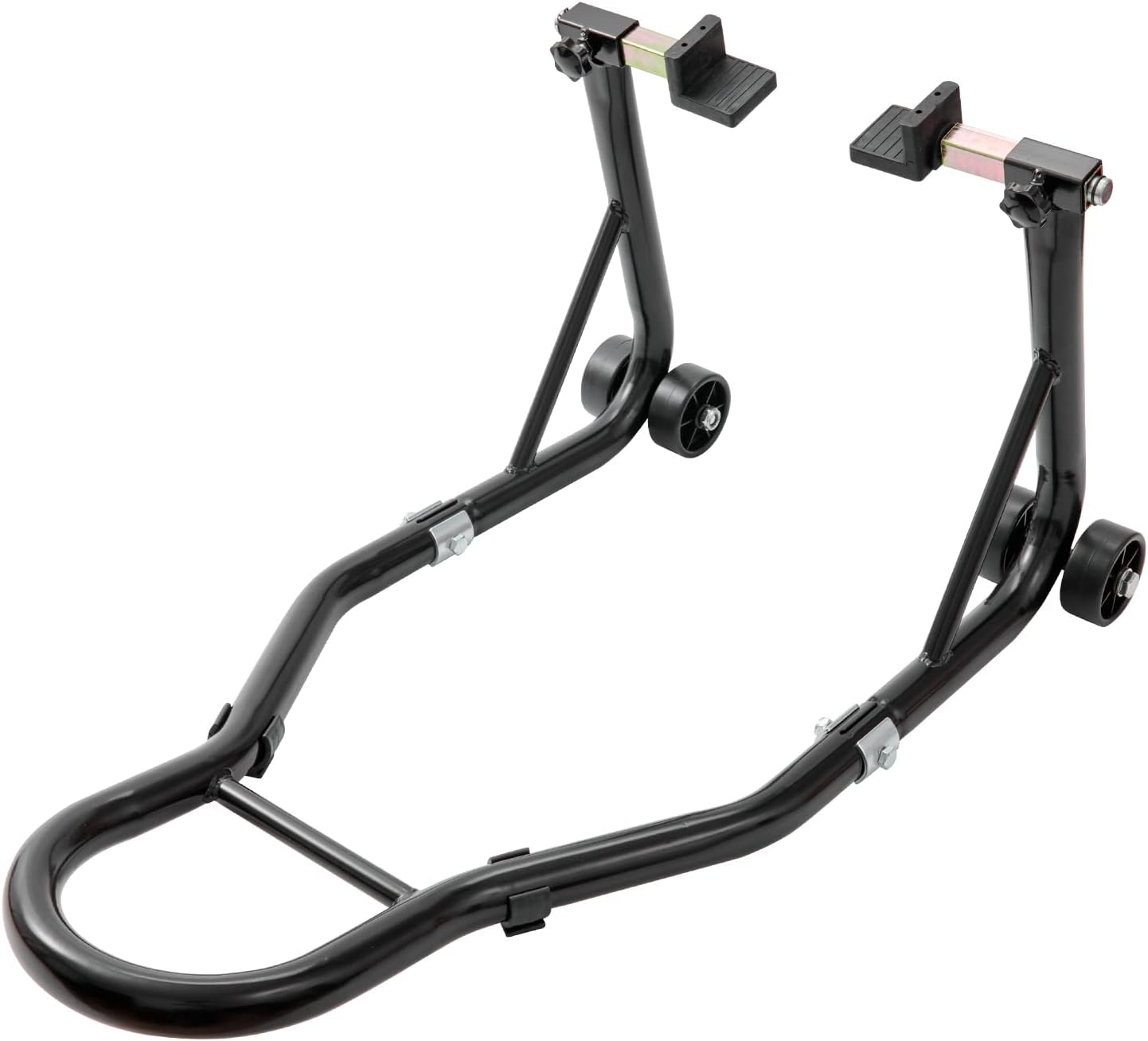 Top angle of rear wheel stand with extended handle