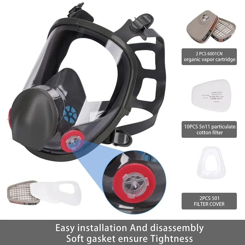 Reusable Full Face Respirator Mask