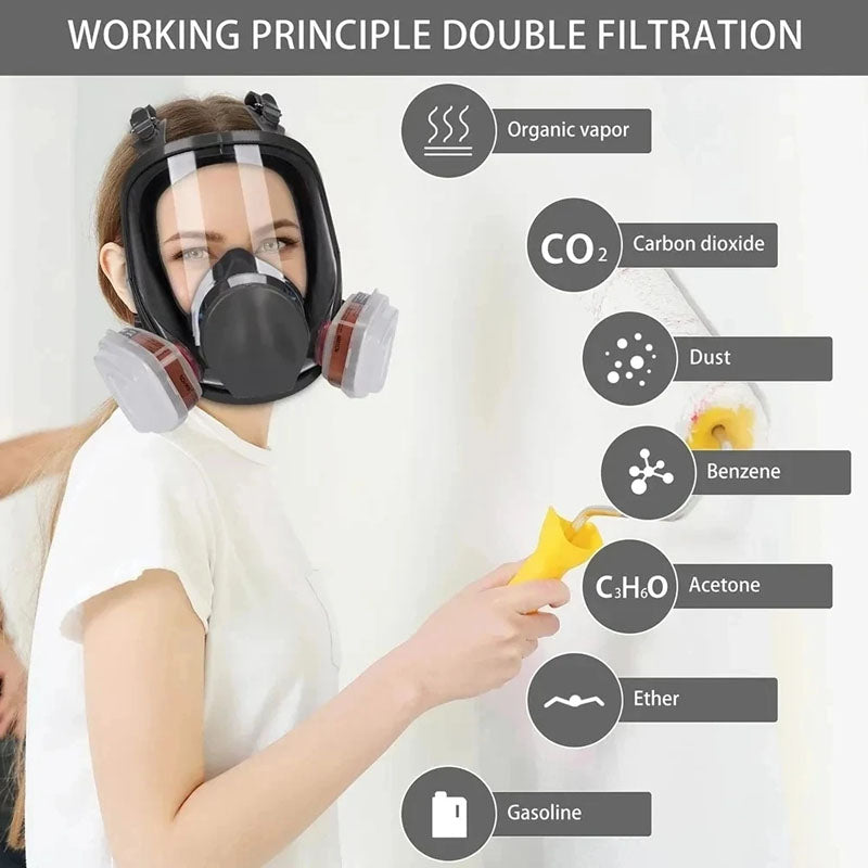 Reusable Full Face Respirator Mask