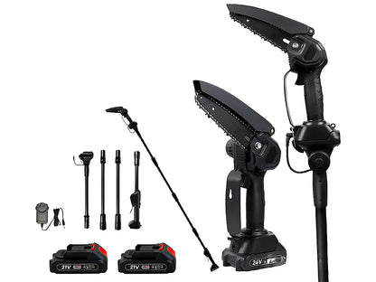 Mini Chain saw cordless power chain saw with two 1500mAh lithium batteries installed