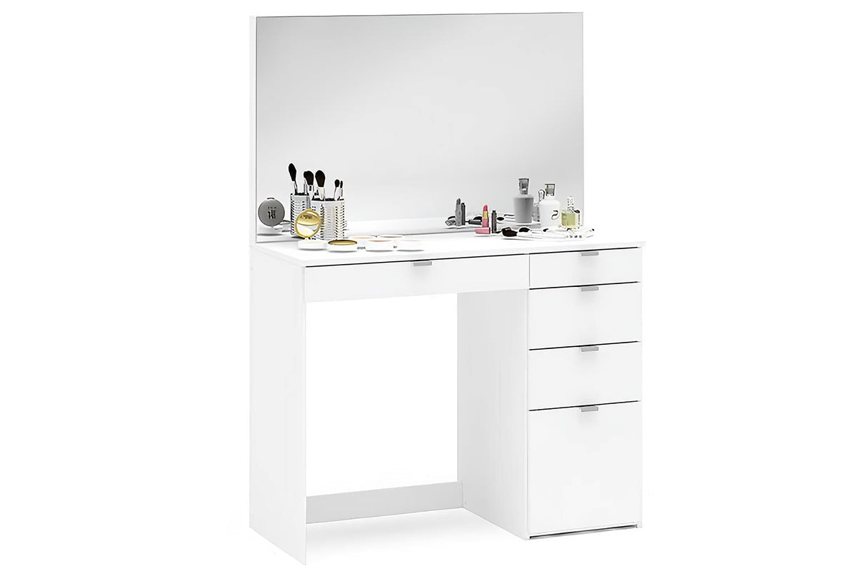 Close up of dressing table mirror with clear reflection