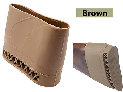 Top angle of rifle recoil pad 125 by 8 centimetres