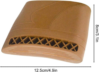 Rifle recoil pad fitted on shotgun butt for comfort