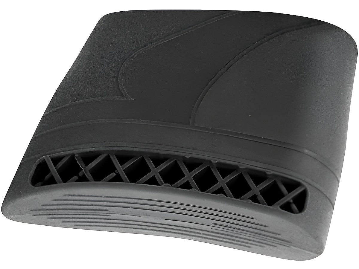 Rifle recoil pad black colour with impact cushioning detail