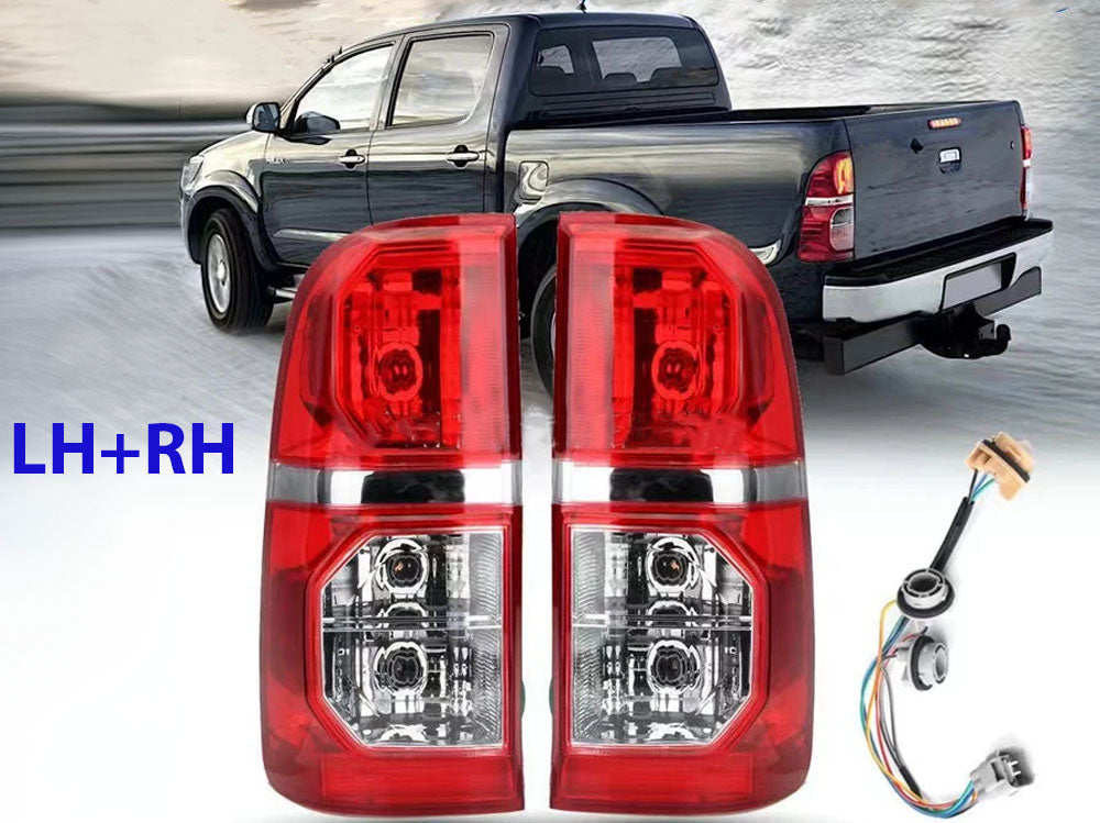 Rear view of Toyota Hilux tail light installed on vehicle