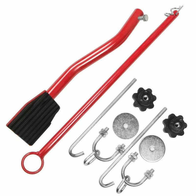 Steel construction detail of hydraulic motorcycle lift jack