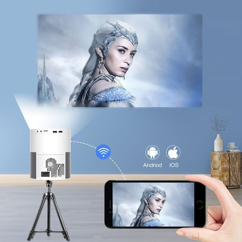 Mini LED projector remote control with simple button layout
