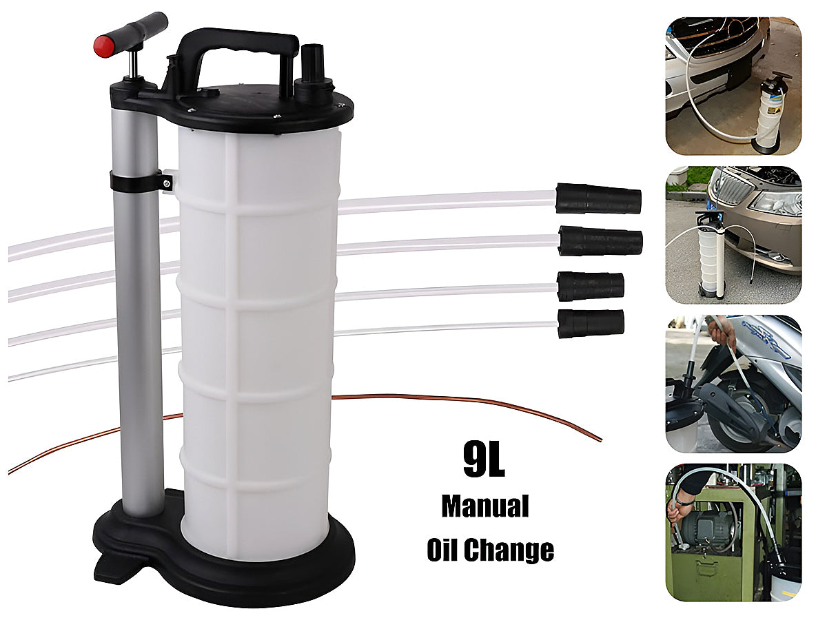 9L Manual Waste Oil Fluid Extractor Pump Fuel Car Boat Transfer