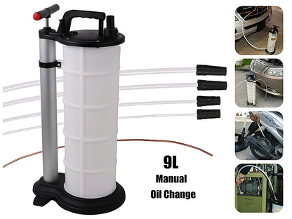 9L Manual Waste Oil Fluid Extractor Pump Fuel Car Boat Transfer