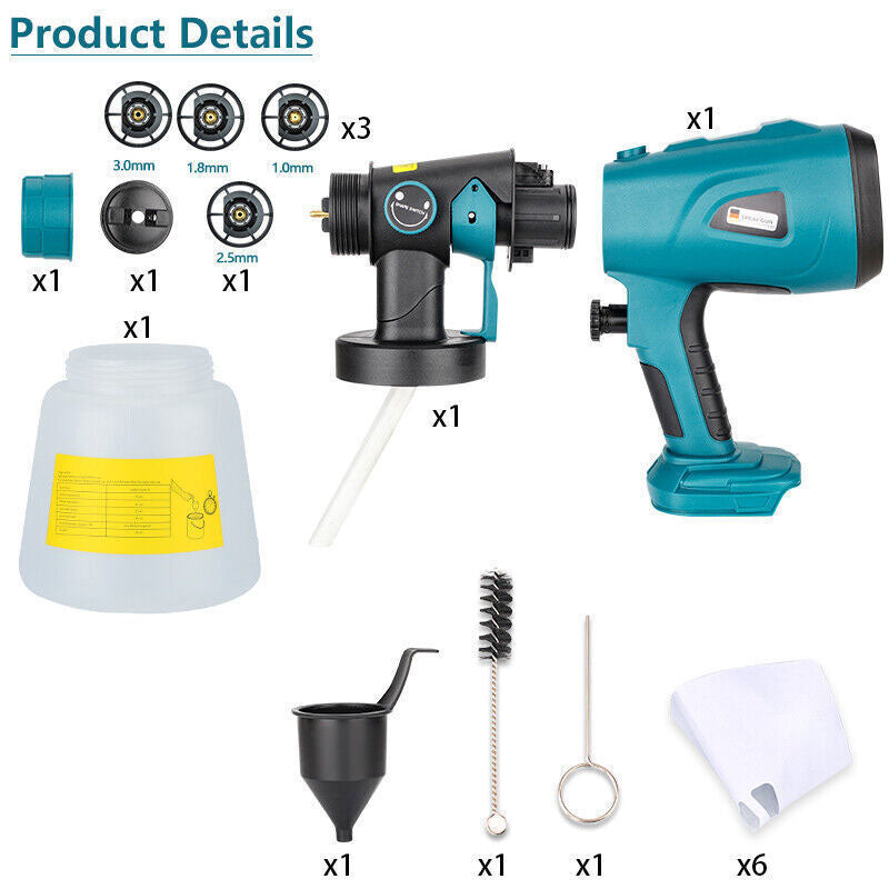 Rechargeable Electric Paint Spray Gun