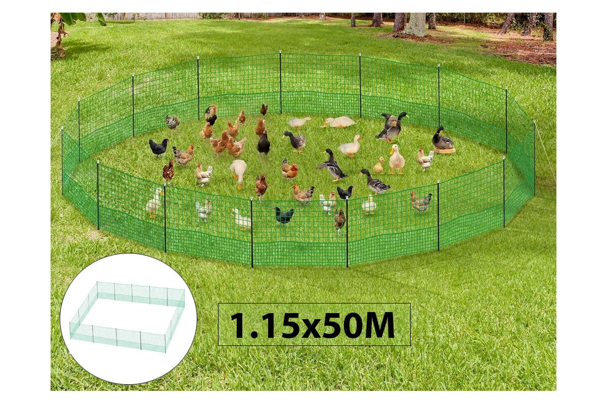 Chicken fence gate post with latch for easy access