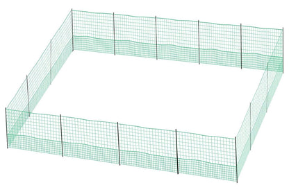 12M Chicken Fence Hen Poultry Coop Farm Runs Mesh Cage Net Habitat Safe House Pen