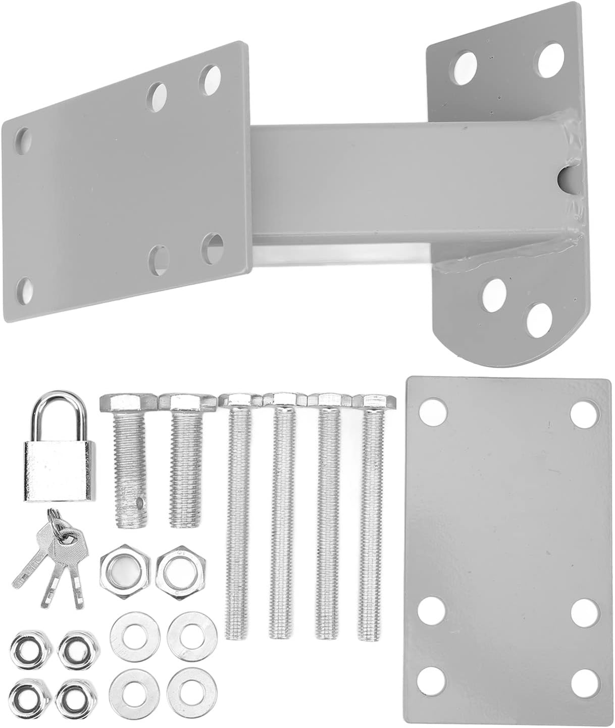 Side view of trailer spare tyre carrier mounted on a motorhome