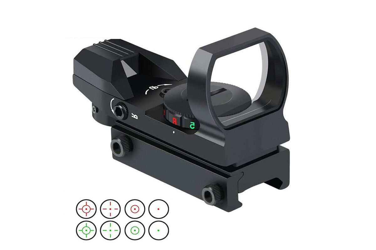 Side view of Green Dot Sight Tactical Holo 4 Reticle metal body
