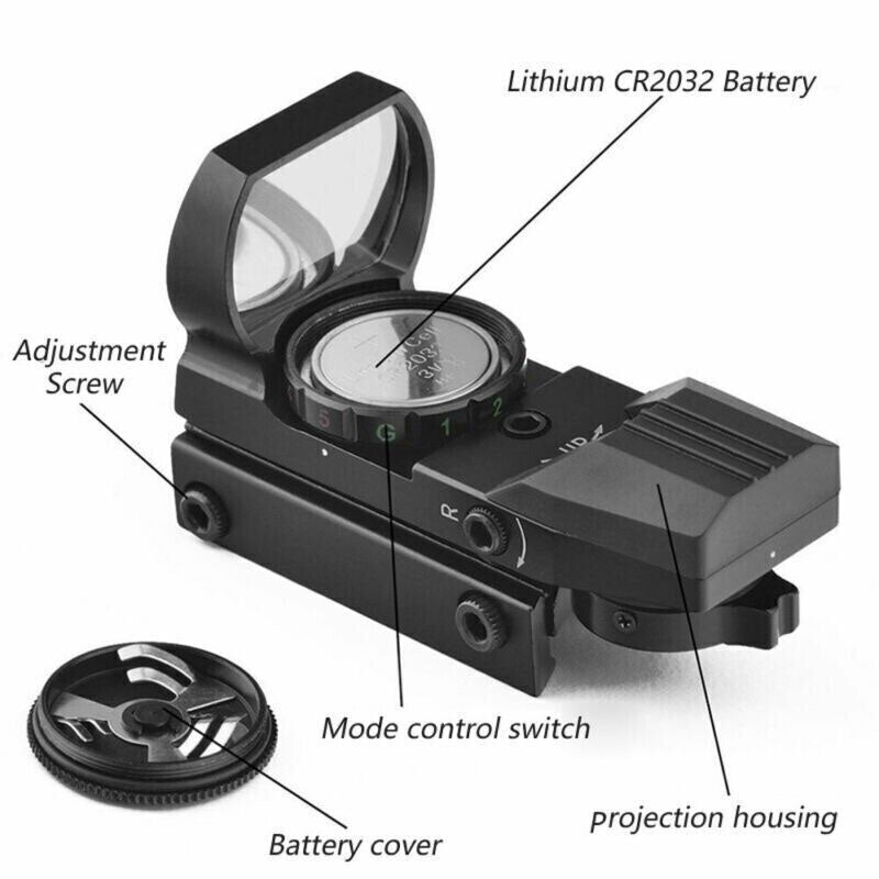 View through 33mm reflex lens showing wide field of view