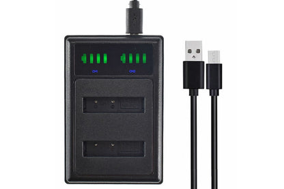 Close up of LCD display on Sony NP-BD1 battery charger