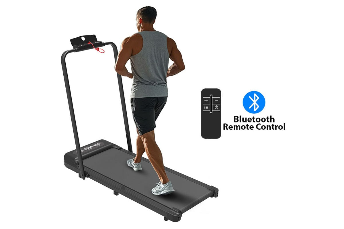 Close-up of treadmill exercise machine belt texture in black