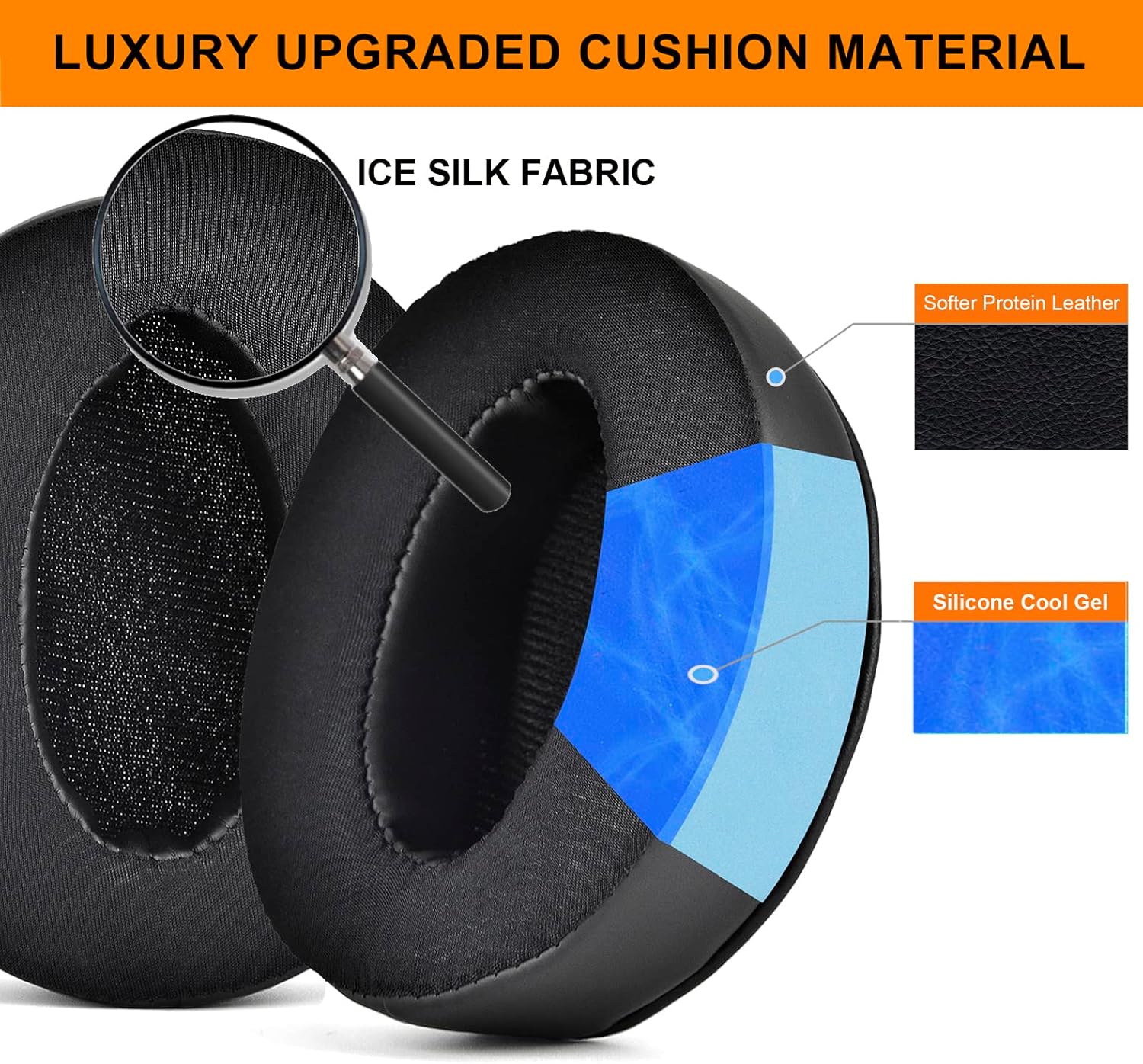 Durable replacement ear pads cushions for Sennheiser HD 450 headphones
