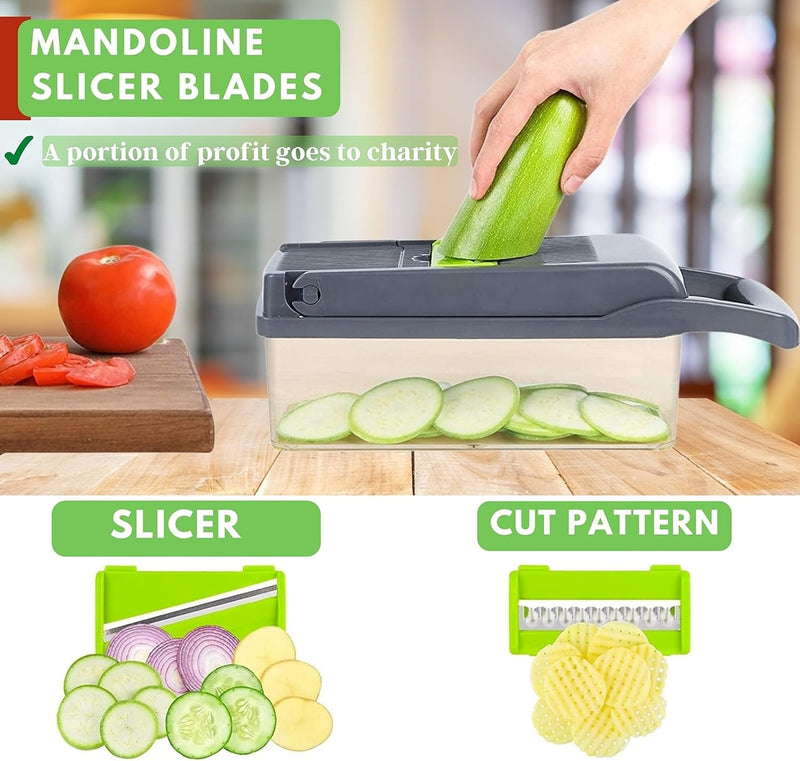 Multipurpose Vegetable Chopper Mandoline Slicer