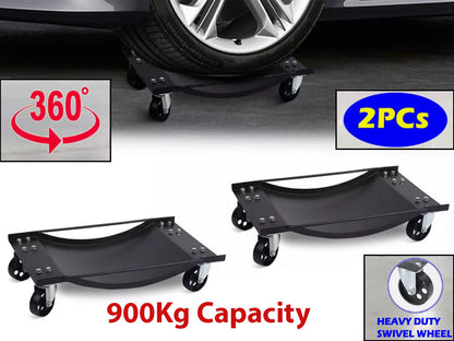 Black powder coated finish on wheel dolly surface