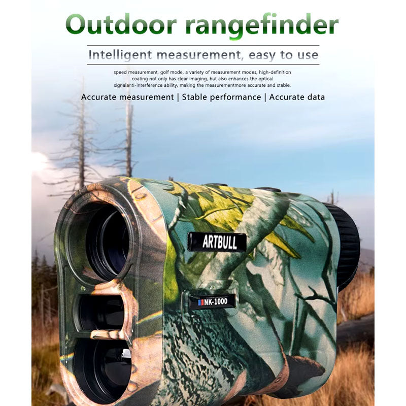 Close-up of golf range finder laser emitter and sensor