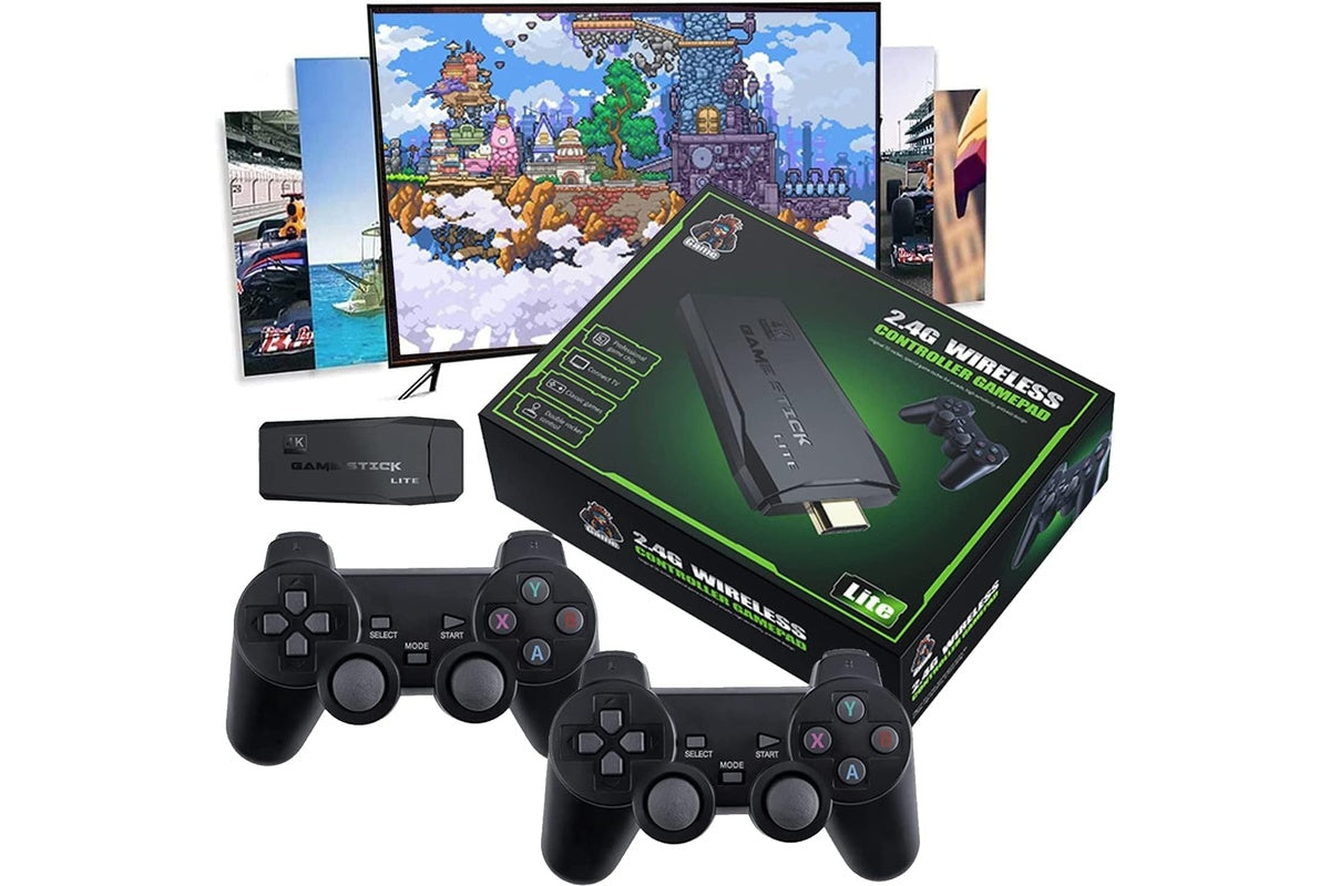 Wireless controller for video game console in black colour