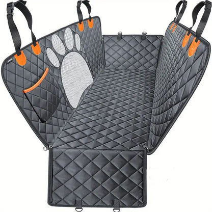 Dog car seat cover with easy to clean surface
