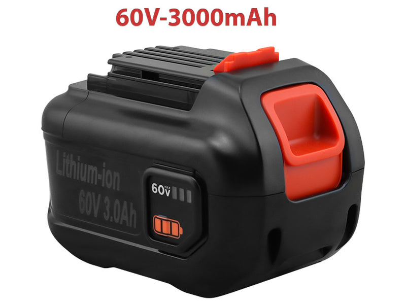 Black and Decker 60V 3000mah Replacement Battery