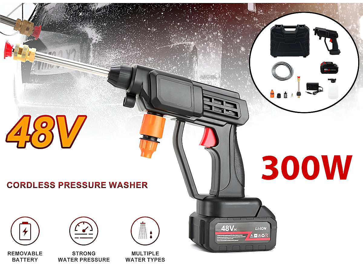 Pressure washer car washer kit with 3 in 1 adjustable nozzle