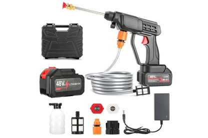 Close up of pressure washer car washer kit ergonomic handle