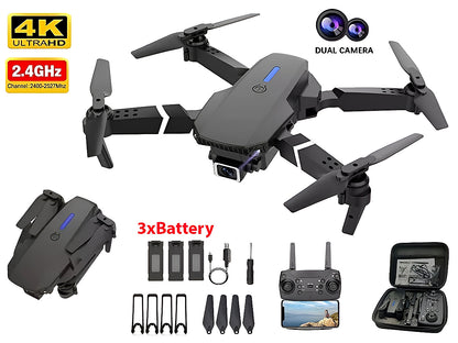 Drone With Camera 4K HD Dual Camera Foldable WiFi FPV Drone
