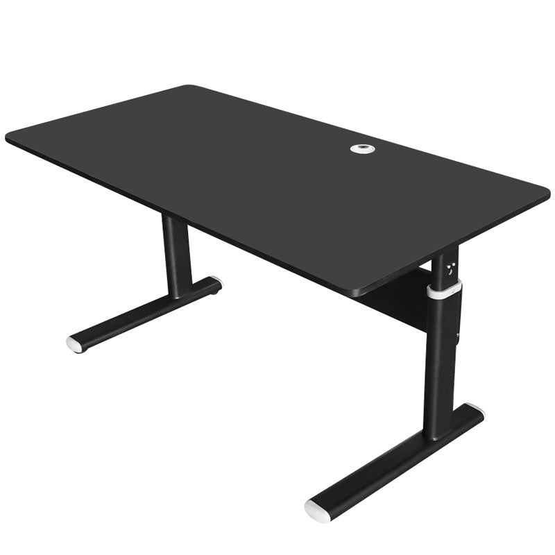 Height adjustable desk 120CM adjusted to standing height in office