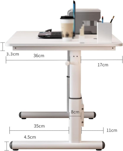 Height adjustable desk 120CM used as laptop stand in home office