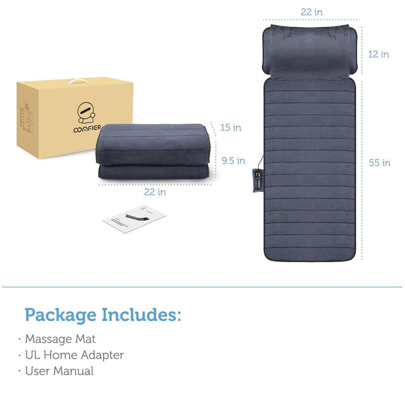Massage mattress folded on bed ready for use in NZ living room