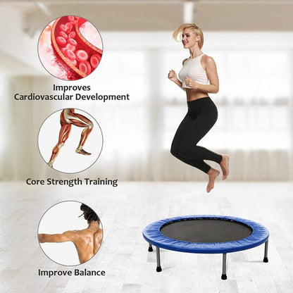 Trampoline leg connection with screwed joints for stability