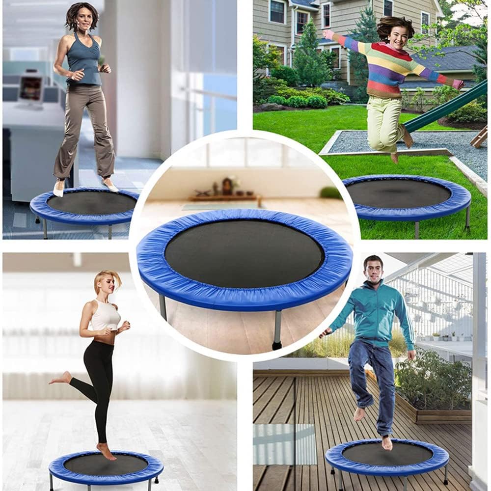 Detail of strong springs on foldable rebounder trampoline