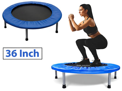 Close up of non-slip rubber pads on trampoline rebounder legs
