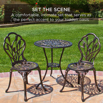 Bistro Set Table with 2 Chairs