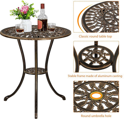 Bistro Set Table with 2 Chairs
