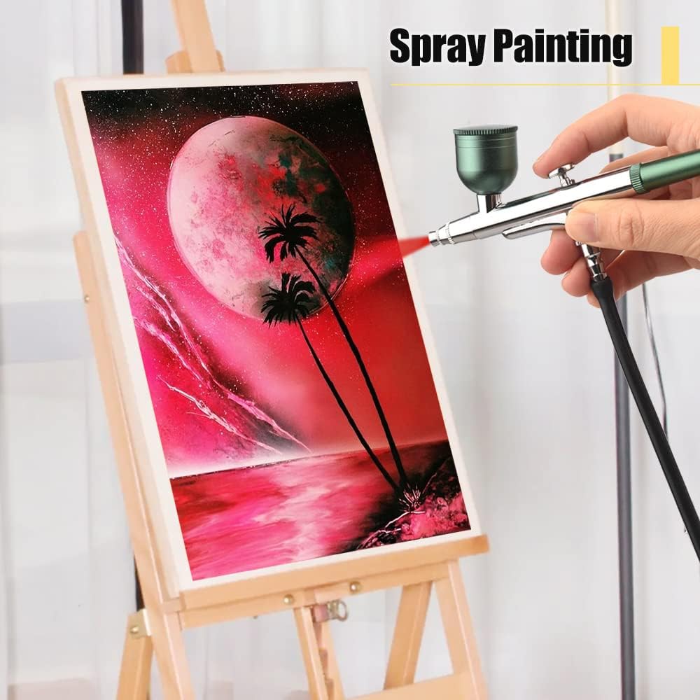 User manual and accessories included with air brush kit
