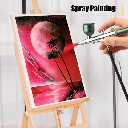 User manual and accessories included with air brush kit